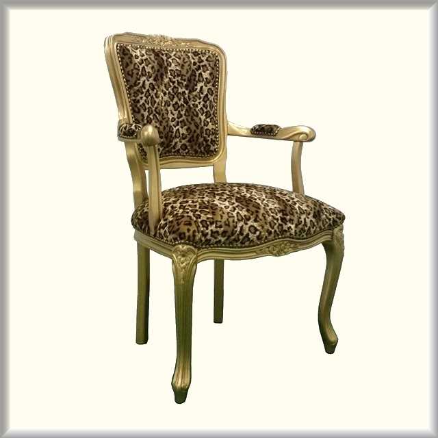 輸入家具　豹柄椅子 輸入家具豹柄椅子
