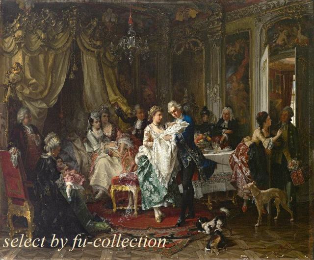 【ヴィンテージ絵画】ヨーロッパ絵画 貴婦人 fu-collection】 ヨーロッパ名画 貴婦人の肖像画 0158S 送料無料