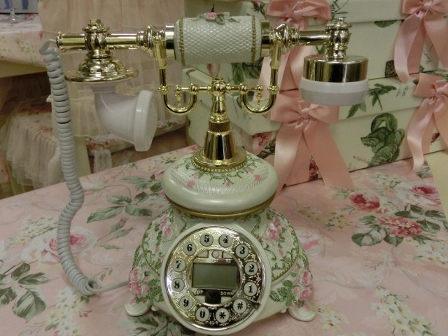 ロココ調　ローズ電話機