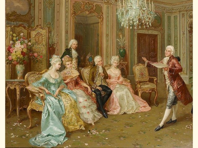 fu-collection】 ヨーロッパ名画 ロココ調 ゴールドダブルフレーム