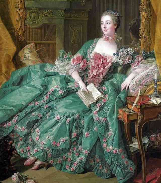 【名画複製】ポンパドゥール夫人肖像画 François Boucher作 大額装 ファイル:François Boucher 018 (Madame de Pompadour).jpg