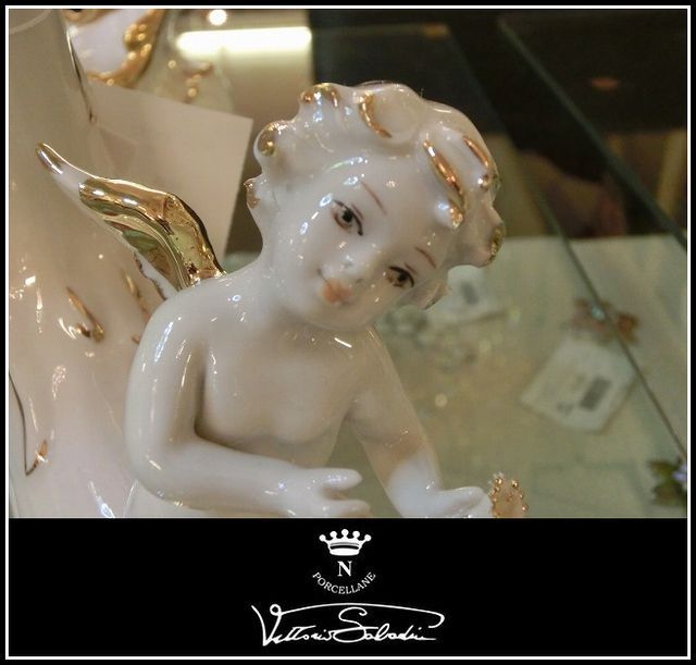 イタリア製　天使の置物　キャンドルスタンド