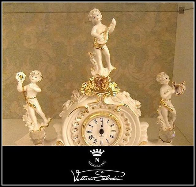 イタリア　サバディン社　エンジェル楽隊　時計