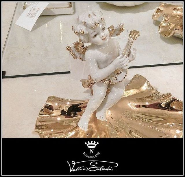 イタリア　サバディン社　エンジェルトレー　スワロフスキー付