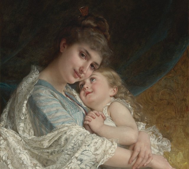 ヨーロッパ絵画母娘