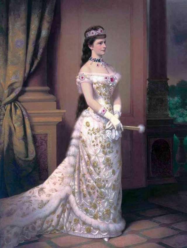 ロココ調 エリザベートの額絵 アンティークゴールドフレーム