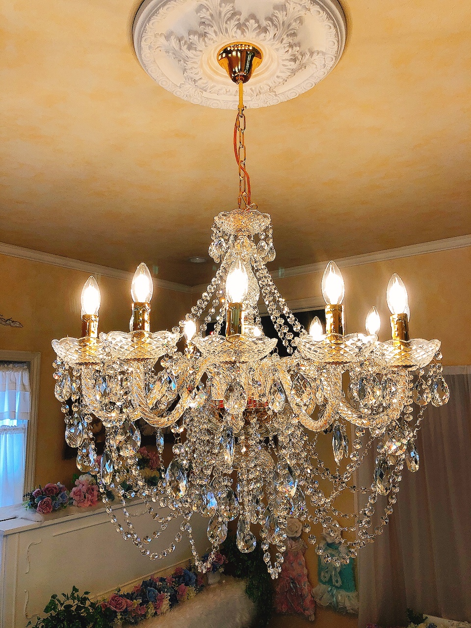 シャンデリア 【fu-collection】 ロココ調・輸入家具・インテリア雑貨